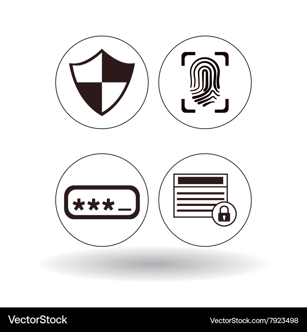 Security system design vector image