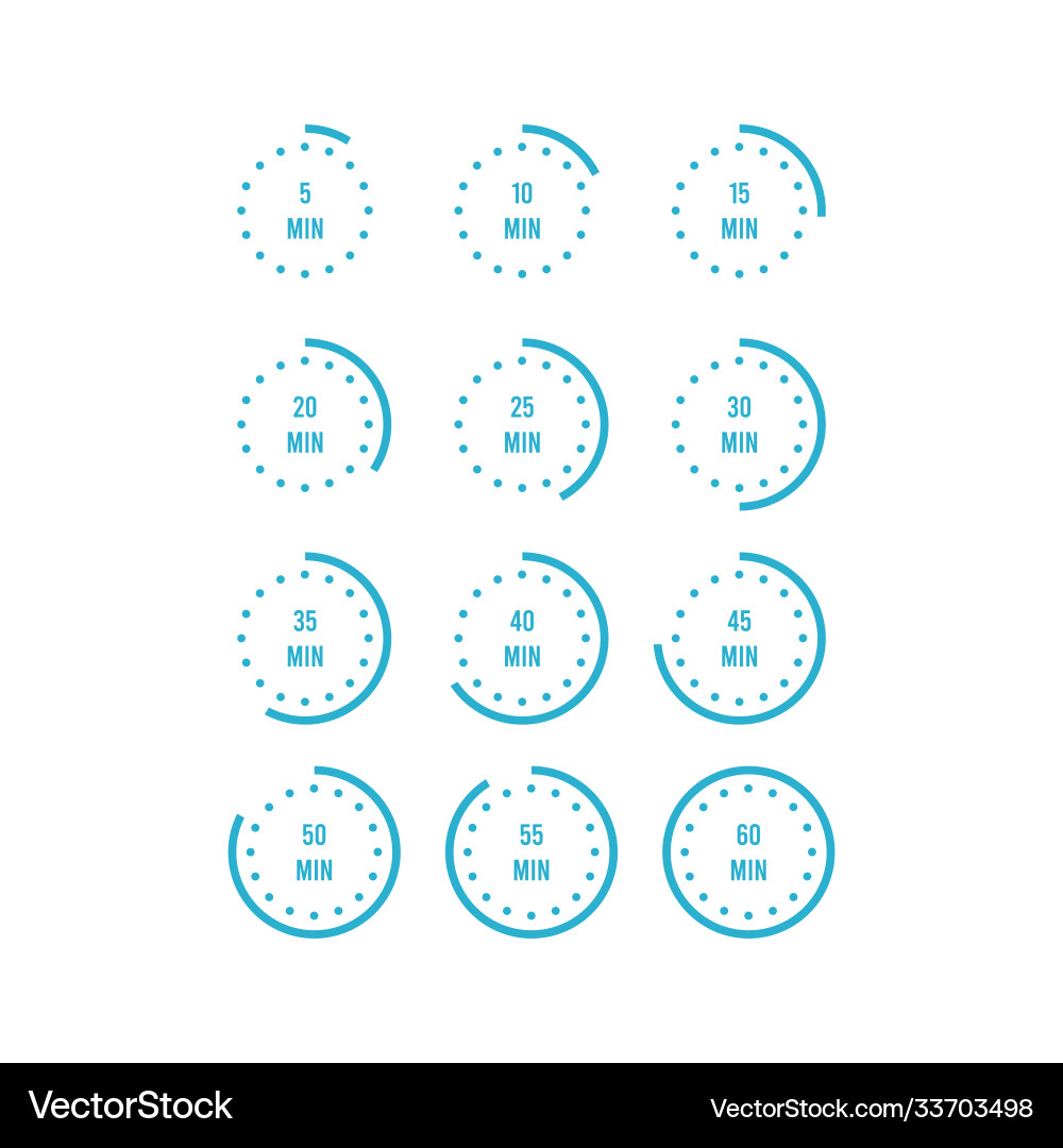 Zeitgeber Zeichen Symbol voller Rotation Pfeil Timer Zeitgeber Zeichen Symbol voller Rotation Pfeil Timer vektorbild