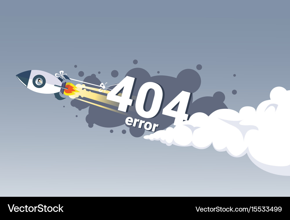 404 nicht gefunden Fehlermeldung Internetverbindung vektorbild