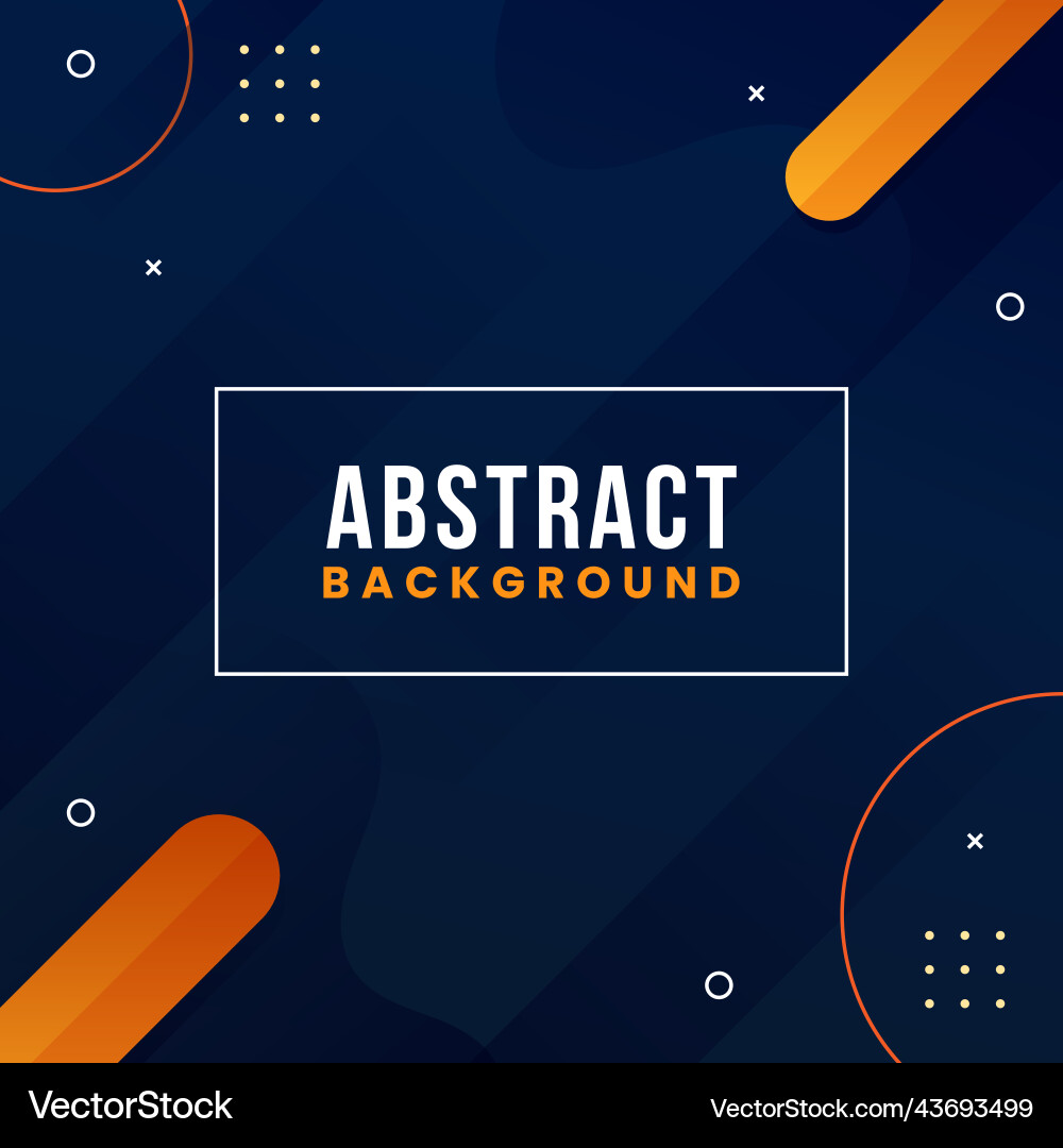Abstract shapes blue orange flat design background Abstract shapes blue orange flat design background vector image
