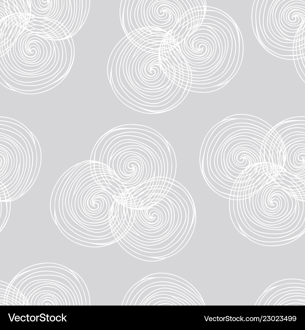 Abstract Swirls & Curls Pattern vector image