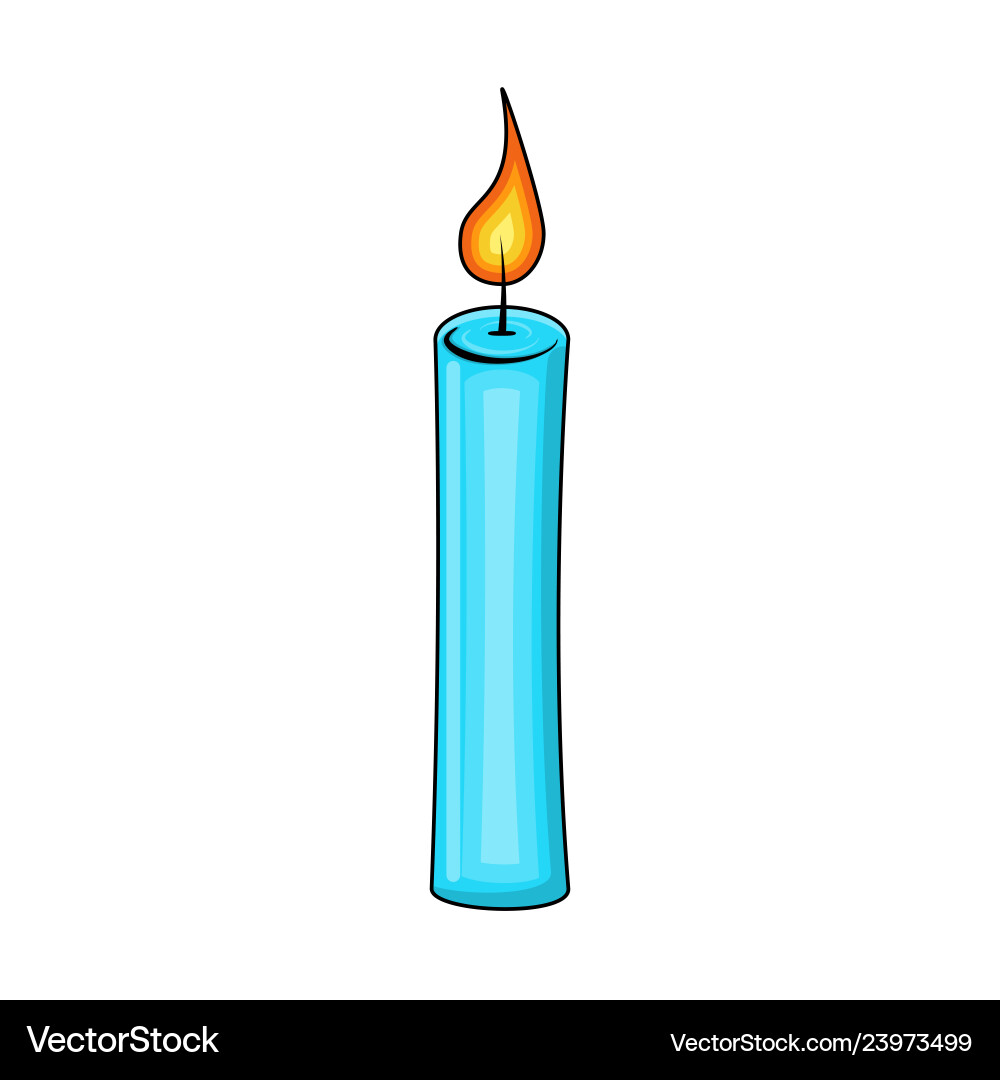 Candle cartoon for christmas design isolated Candle cartoon for christmas design isolated vector image