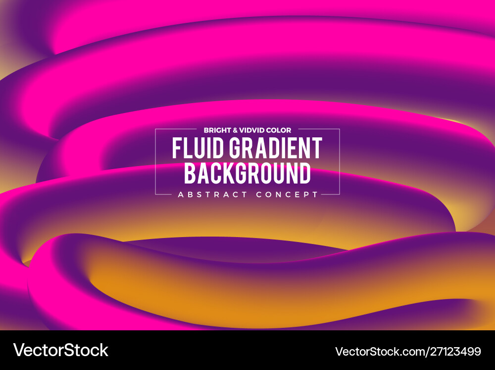 Fluid gradient background Fluid gradient background vector image