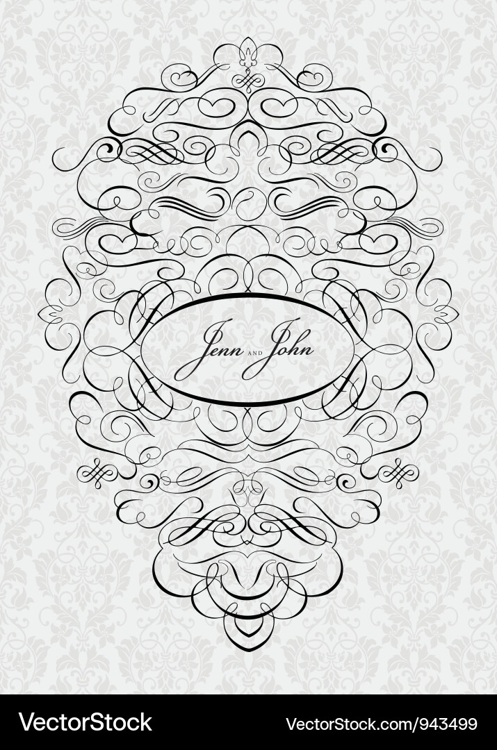 Invitations template vector image