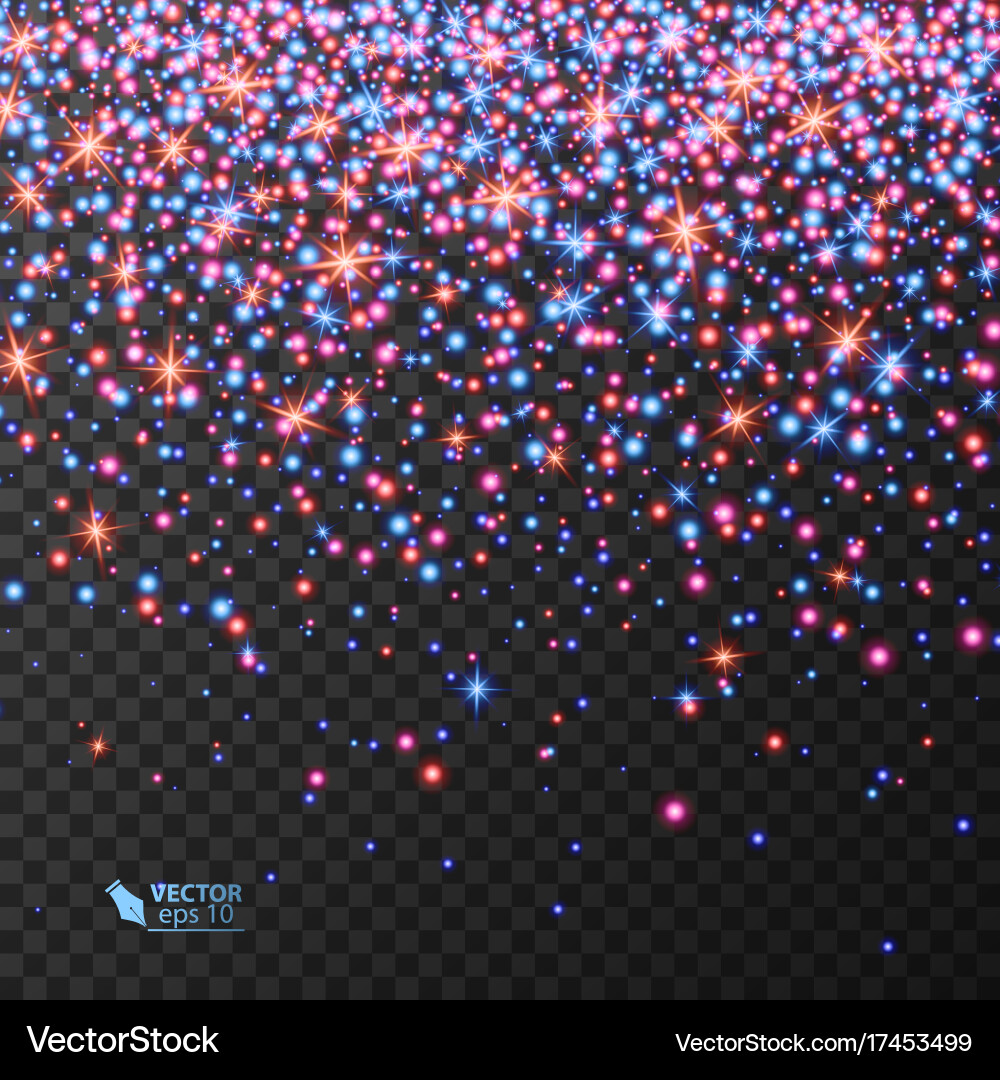 Light effect on transparent background Vector Image