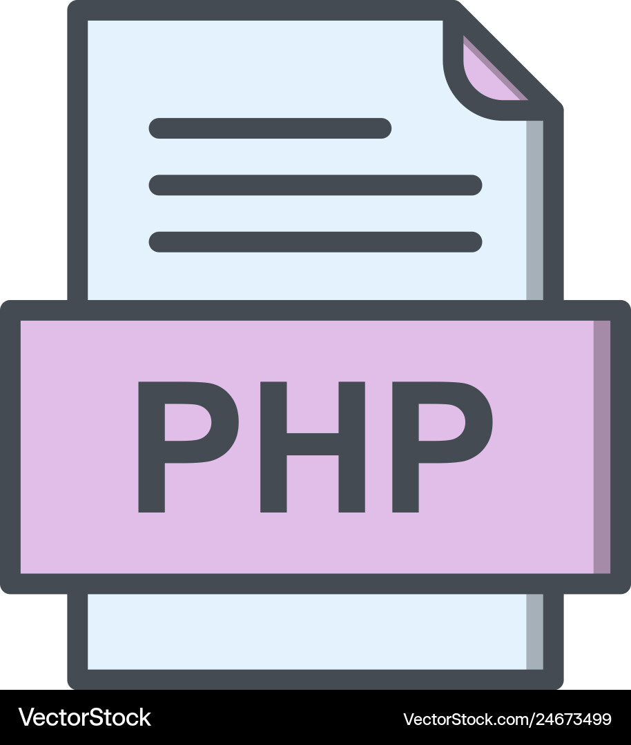 Php file document icon vector image