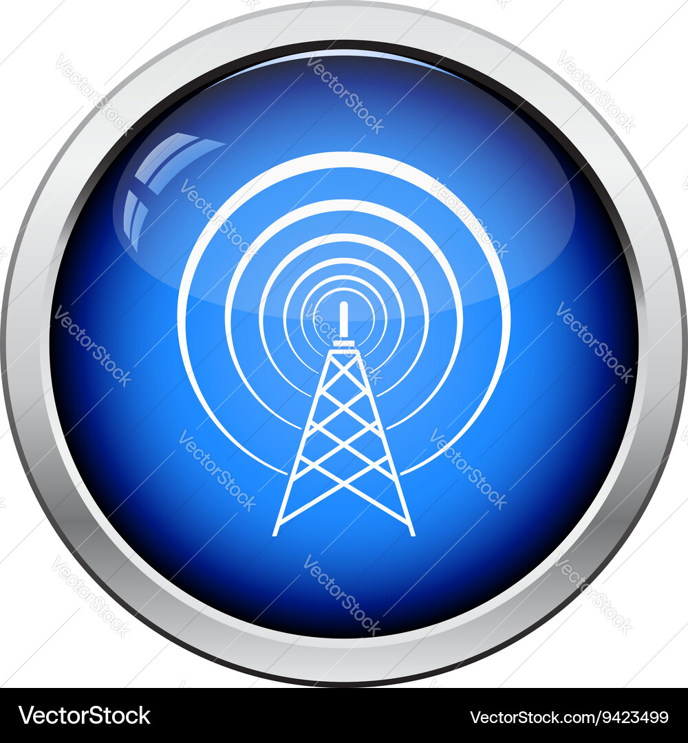 Radio antenna icon Royalty Free Vector Image - VectorStock