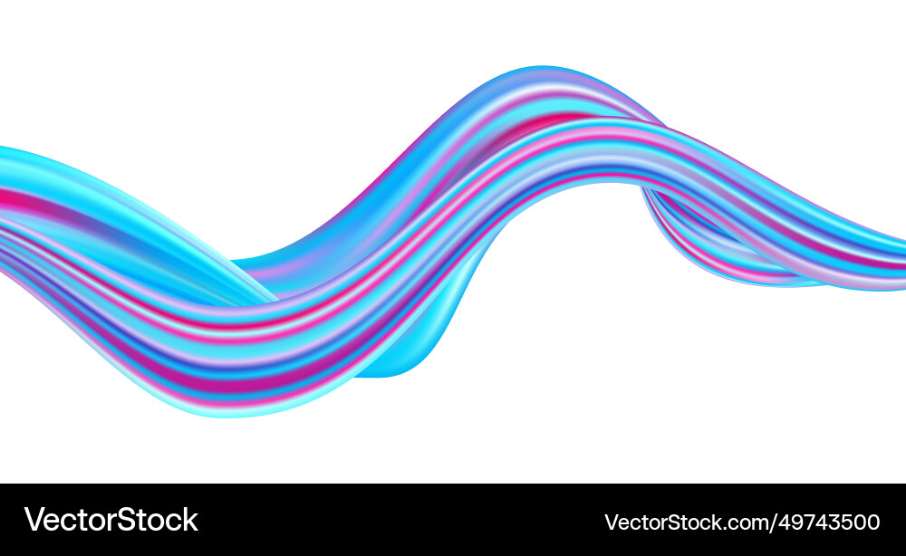 3d wave liquid shape color background 3d wave liquid shape color background vector image