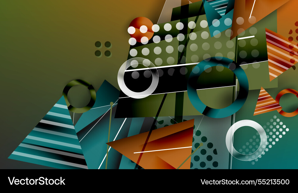 Abstract background geometric design with colorful Abstract background geometric design with colorful Vector Image
