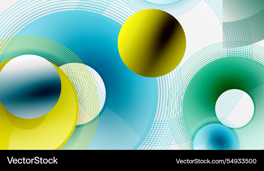 Abstract composition of overlapping circles Abstract composition of overlapping circles Vector Image