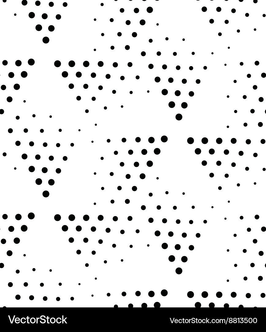 Abstract Geometric Pointillism Pattern Vector Image