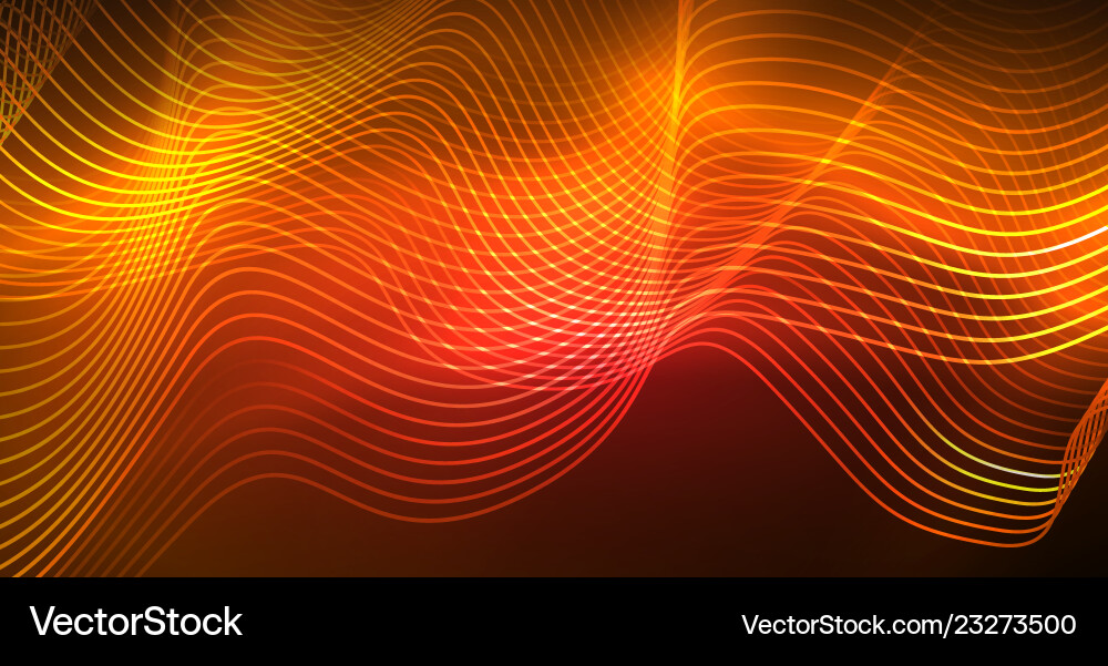 Abstract shiny glowinng color wave design element Abstract shiny glowinng color wave design element Vector Image