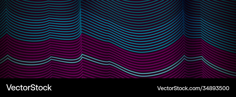 Banner wave lines pattern an abstract stripe Vector Image