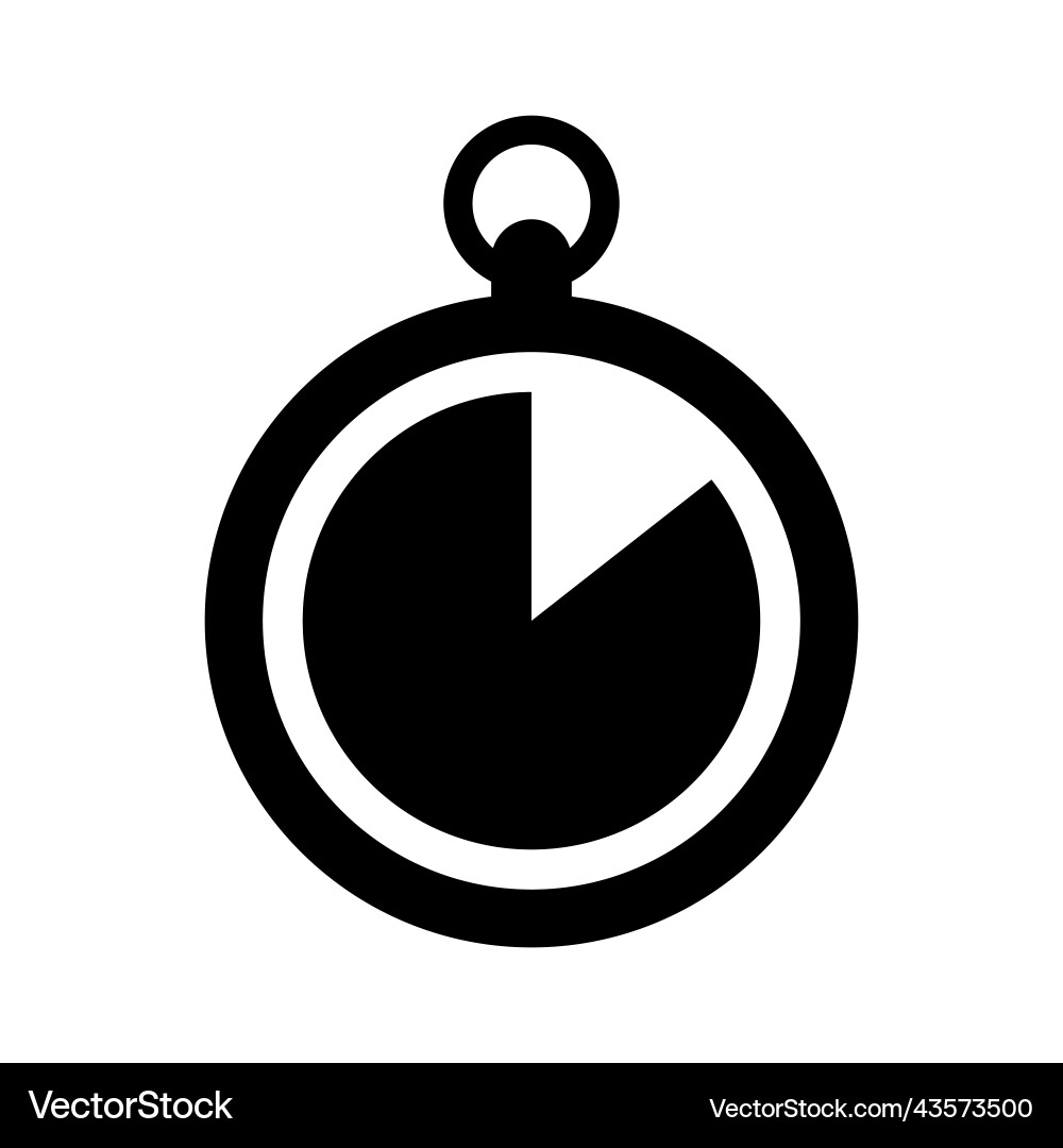 Chronometr or stopwatch icon fast time timestamp Chronometr or stopwatch icon fast time timestamp vector image