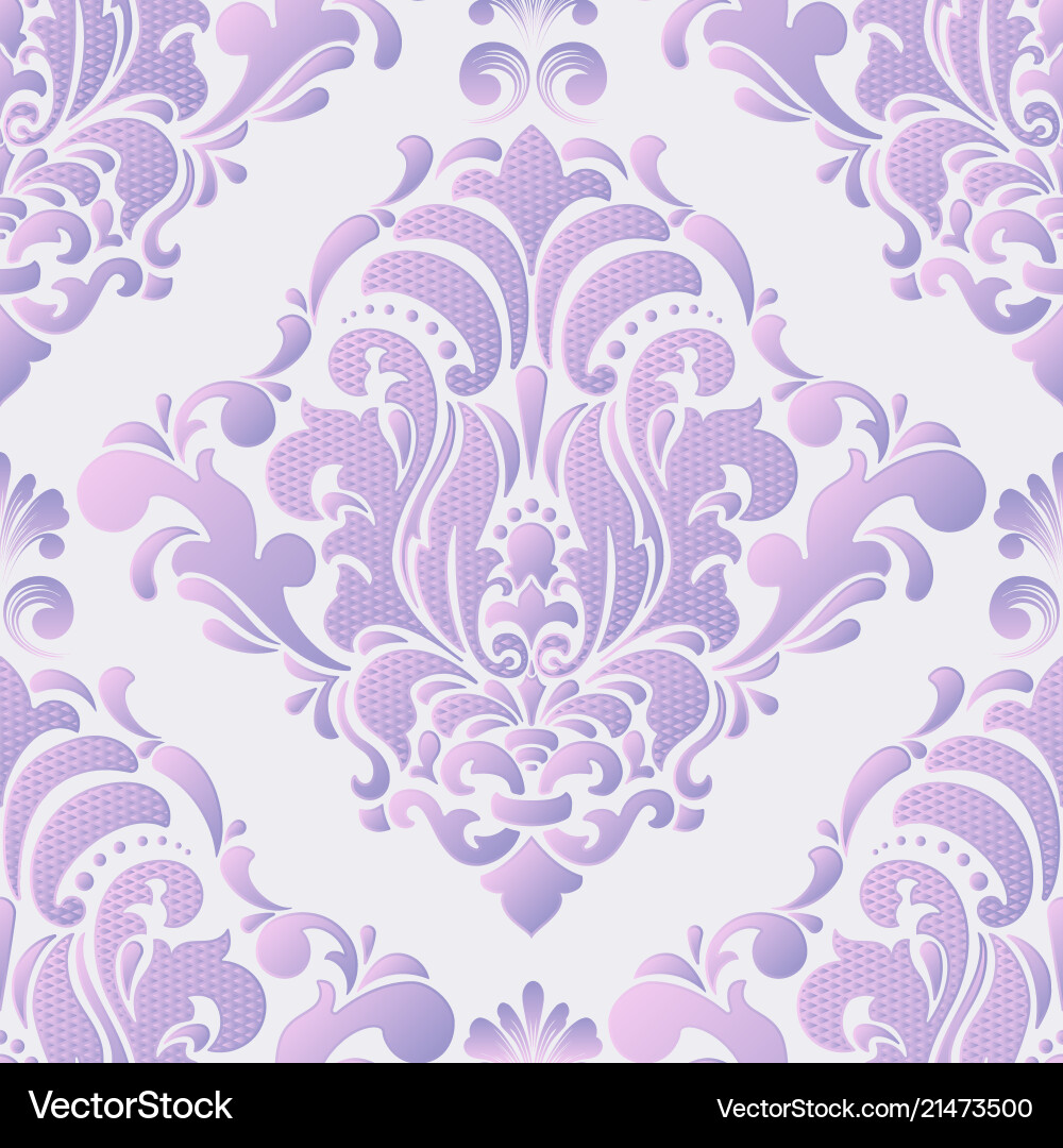 Damask Floral Pattern vector image