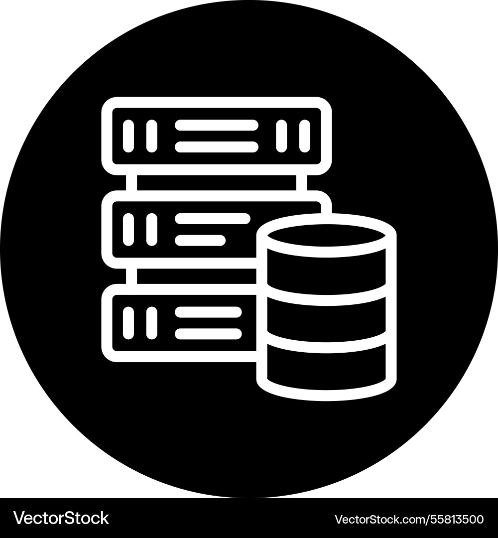 Data driven icon design vector image
