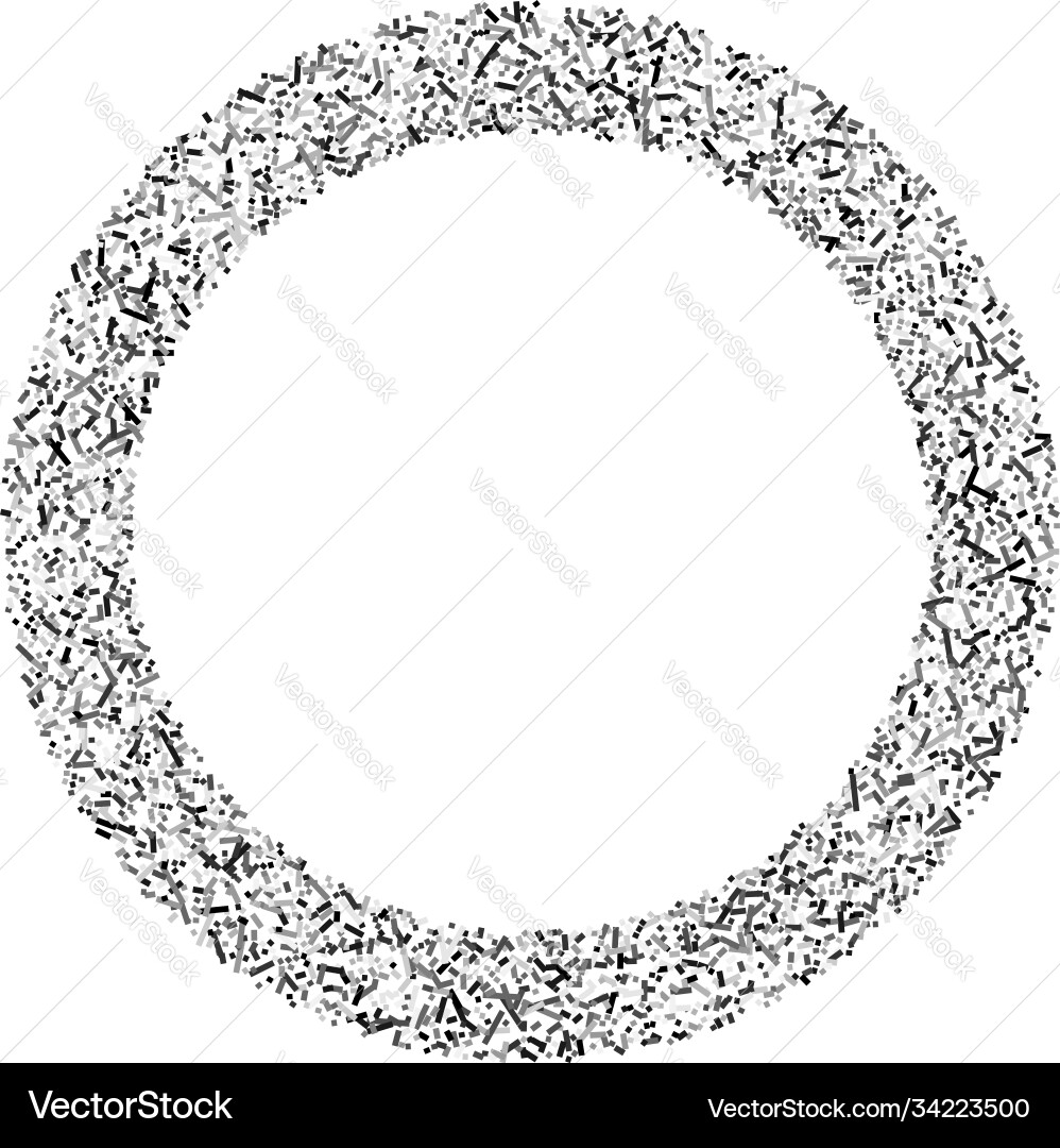 Grayscale random squares in circle formation Grayscale random squares in circle formation vector image