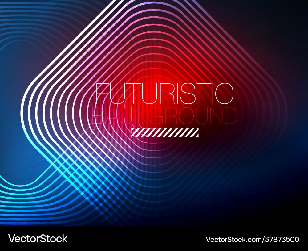 Neon color square shape lines abstract background Neon color square shape lines abstract background vector image