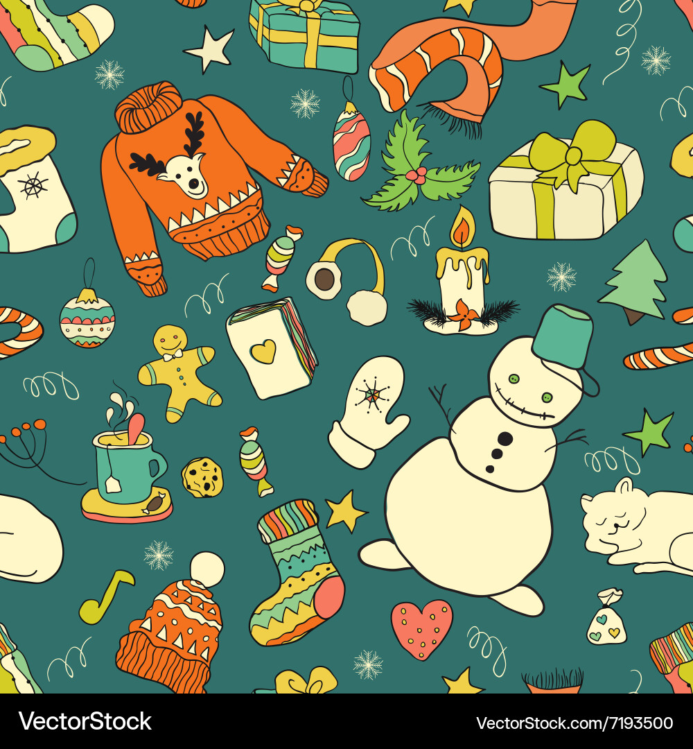 Seamless pattern for your design Vector Image