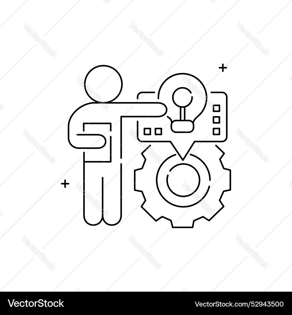 Task driven focus on icon design Vector Image