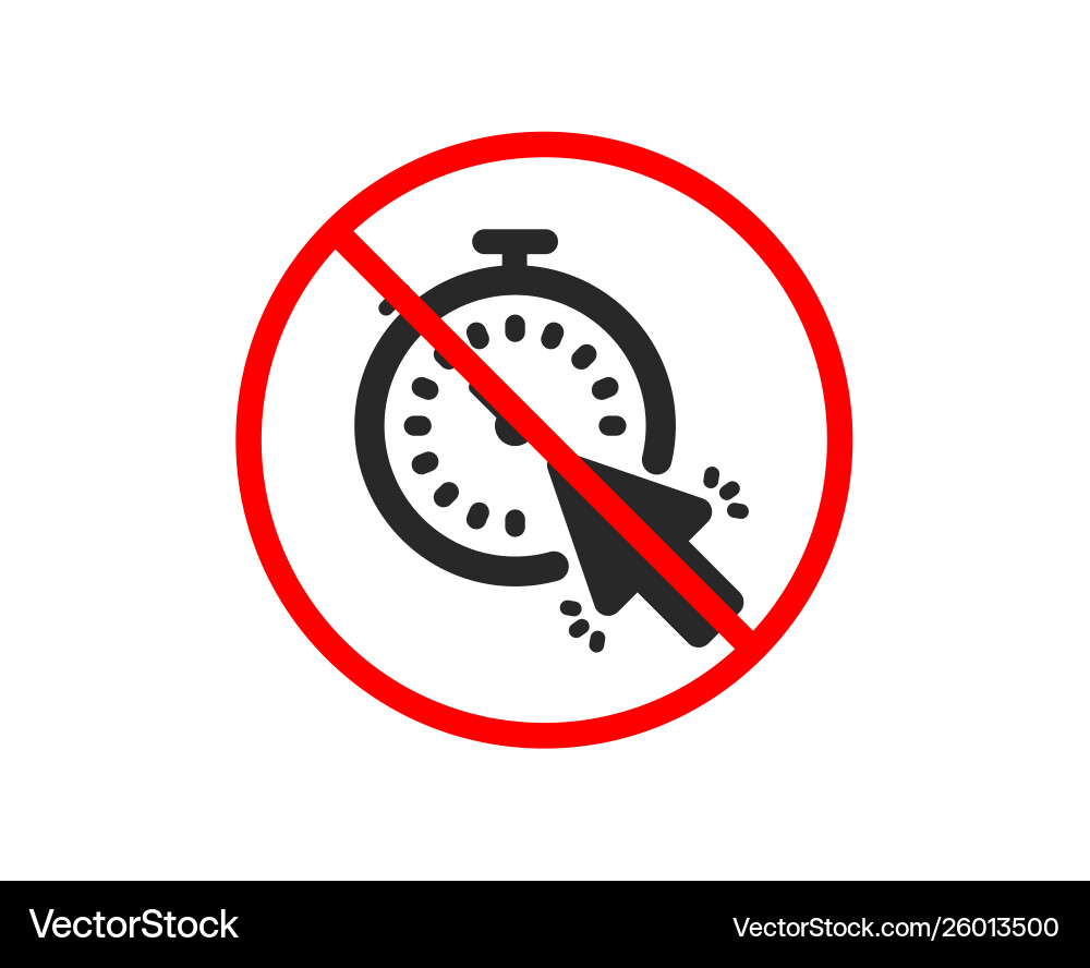 Timer icon time or clock sign vector image