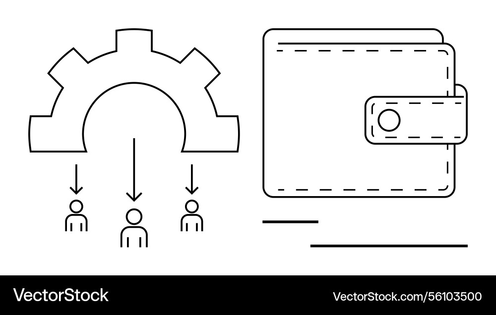 Workflow automation and financial integration Workflow automation and financial integration vector image