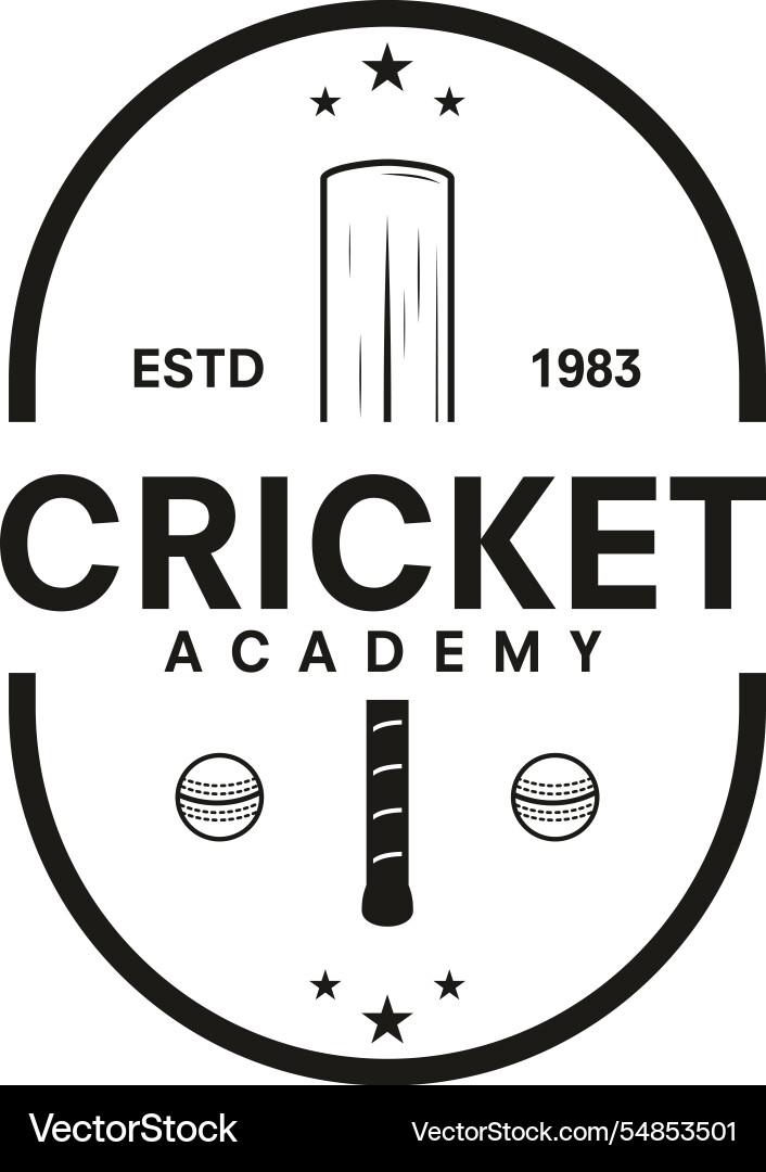 Cricket Logo Symbol Design Cricket Logo Symbol Design vektorbild