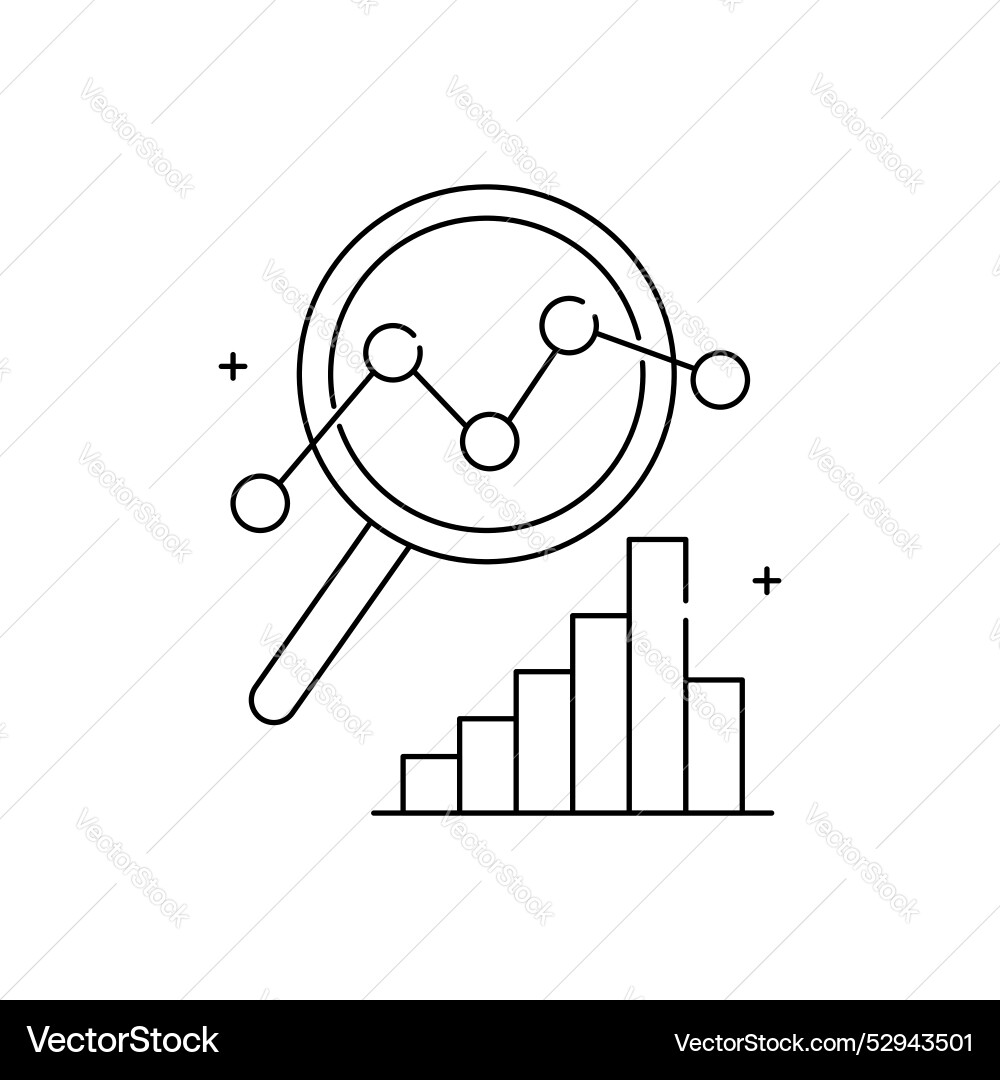 Data driven icon design with editable stroke vector image