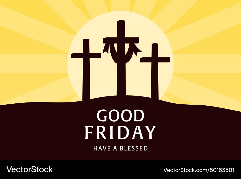 Design good friday background with the cross Design good friday background with the cross vector image