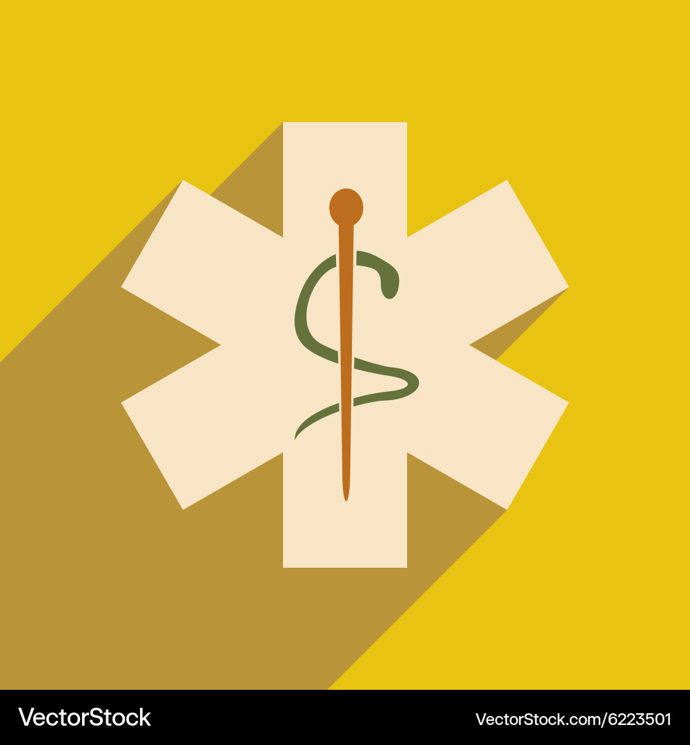 Flat with shadow icon and mobile application logos Vector Image