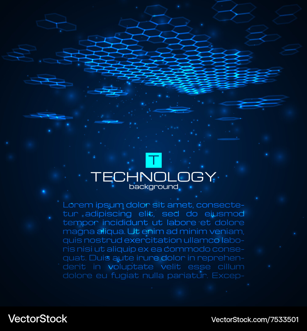 Futuristic digital background with space for text vector image