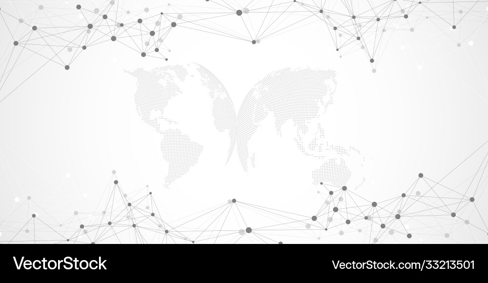 Geometric abstract background with connected lines Geometric abstract background with connected lines Vector Image