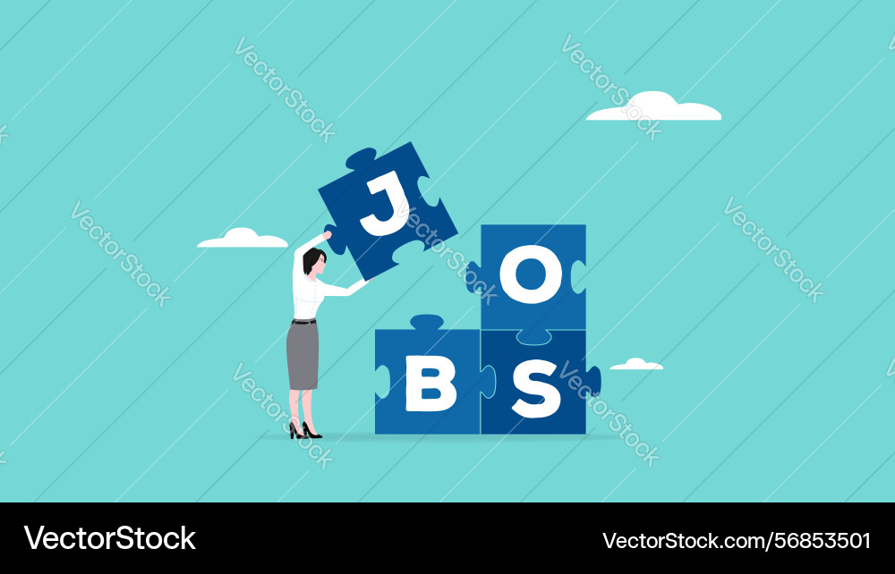 Job or project completion with the concept Job or project completion with the concept Vector Image
