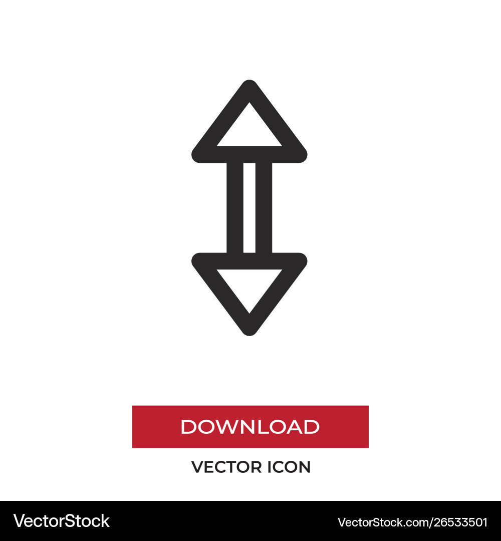 Scroll icon in modern style for web site Scroll icon in modern style for web site vector image