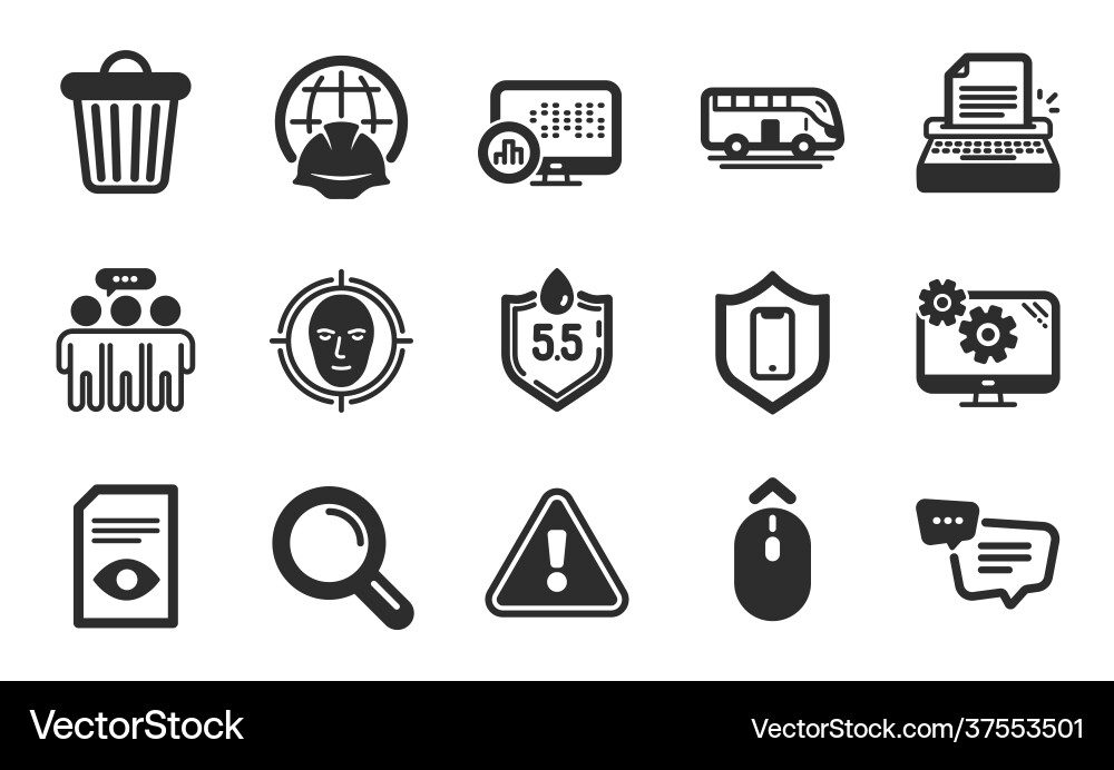 Text message research and swipe up icons set Text message research and swipe up icons set vector image