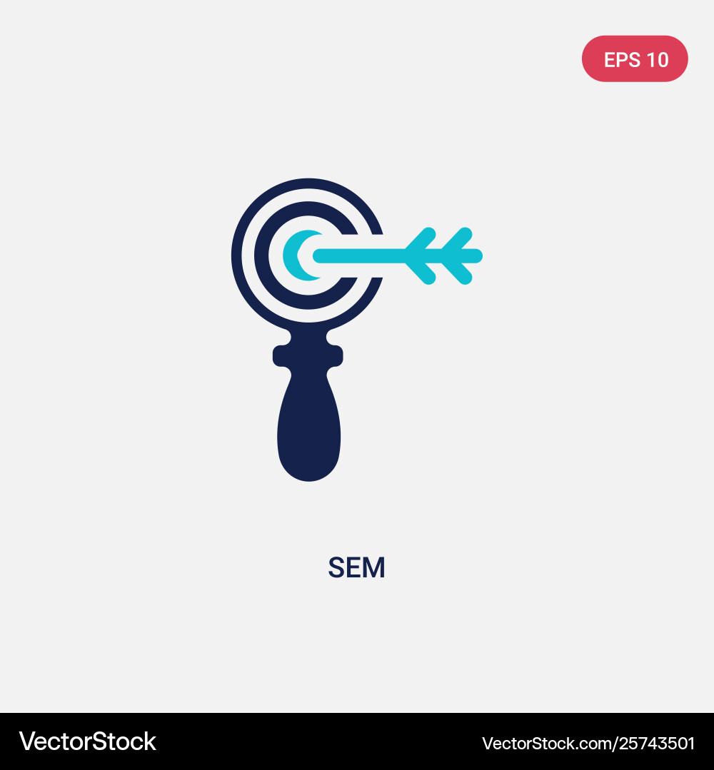 Two color sem icon from general concept isolated Two color sem icon from general concept isolated vector image