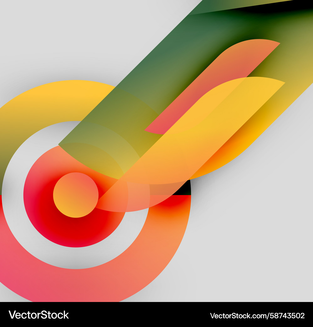Abstract design features vibrant overlapping Abstract design features vibrant overlapping Vector Image