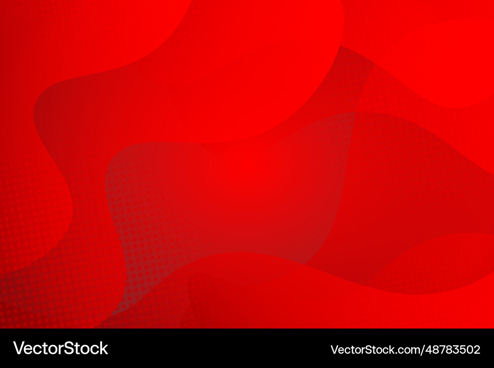 Abstract Red Wave Background vector image