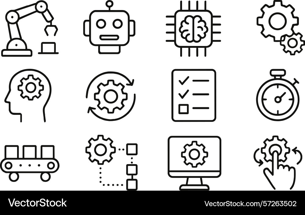 Automation concepts including Vector Image