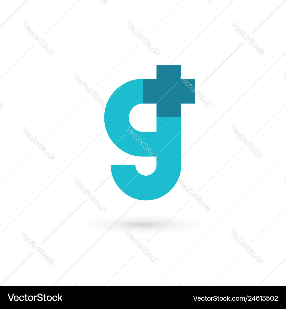 Buchstaben g Nummer 9 Kreuz plus Logo-Icon Design Buchstaben g Nummer 9 Kreuz plus Logo-Icon Design vektorbild