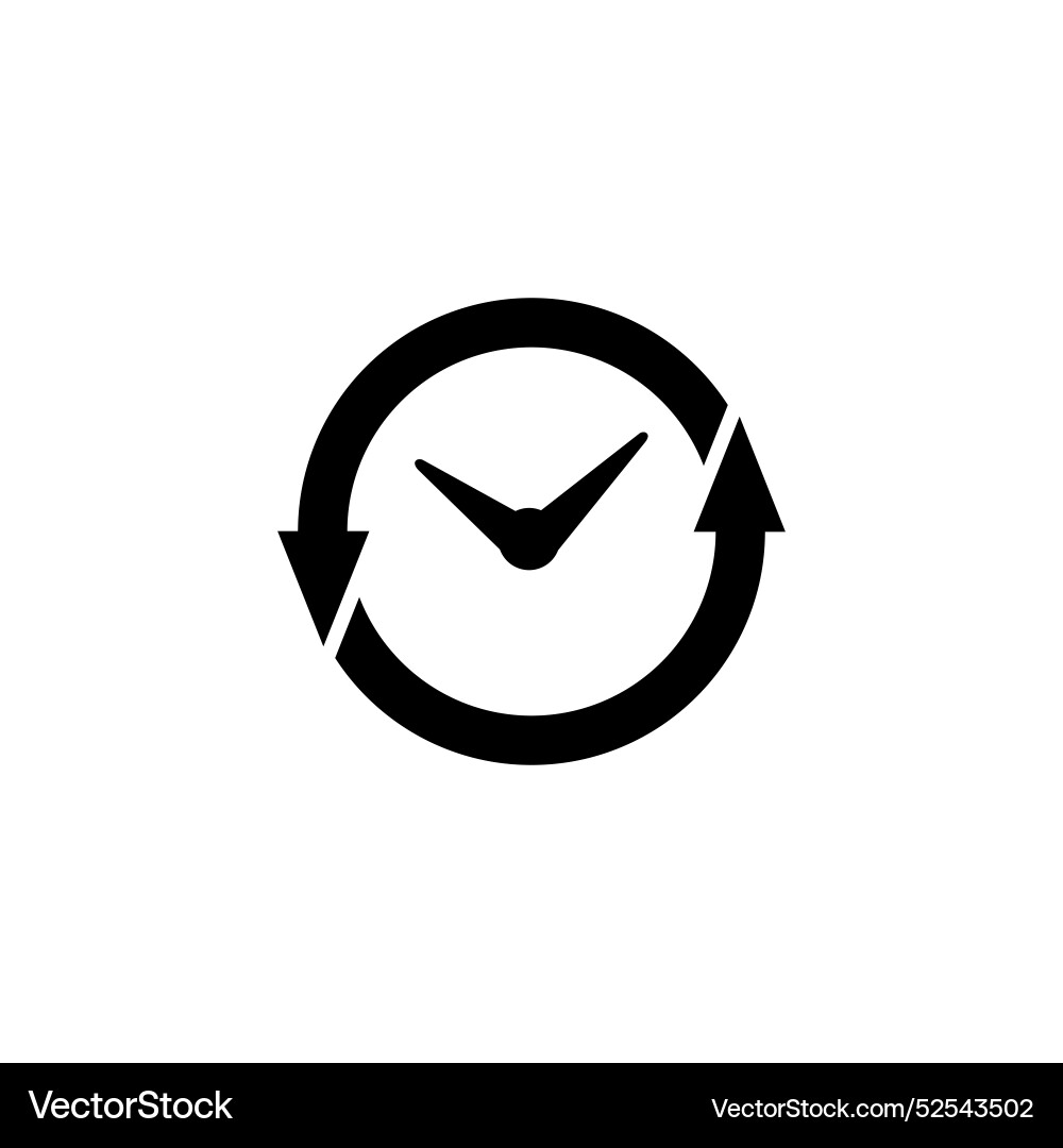 Synchronized time cycle icon representing Synchronized time cycle icon representing vector image