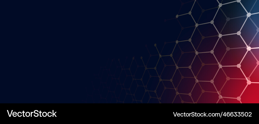 Technology background with hexagonal shapes Vector Image