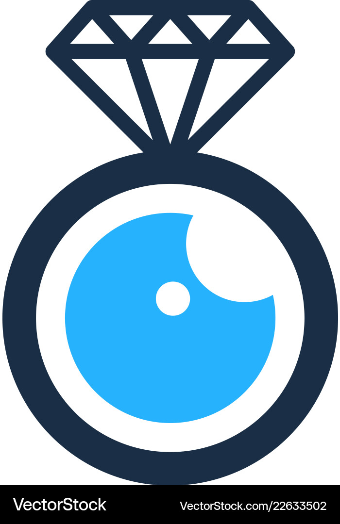 Vision Diamant-Logo-Icon Design Vision Diamant-Logo-Icon Design vektorbild