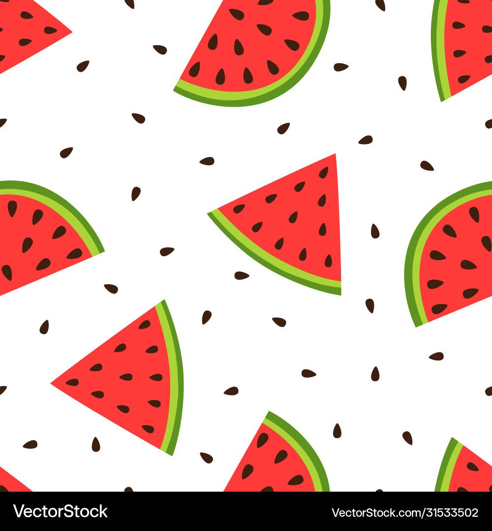Watermelon Slice Pattern vector image