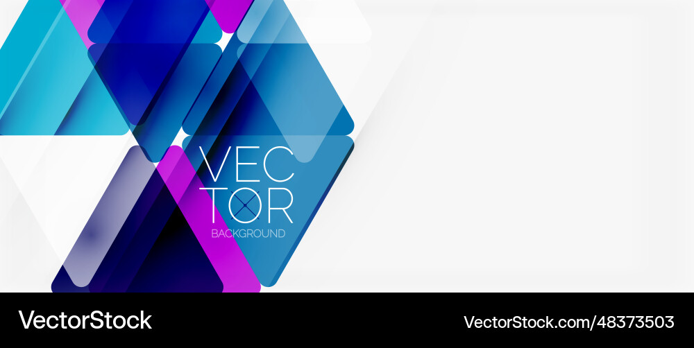 Abstract background color transparent triangles Vector Image