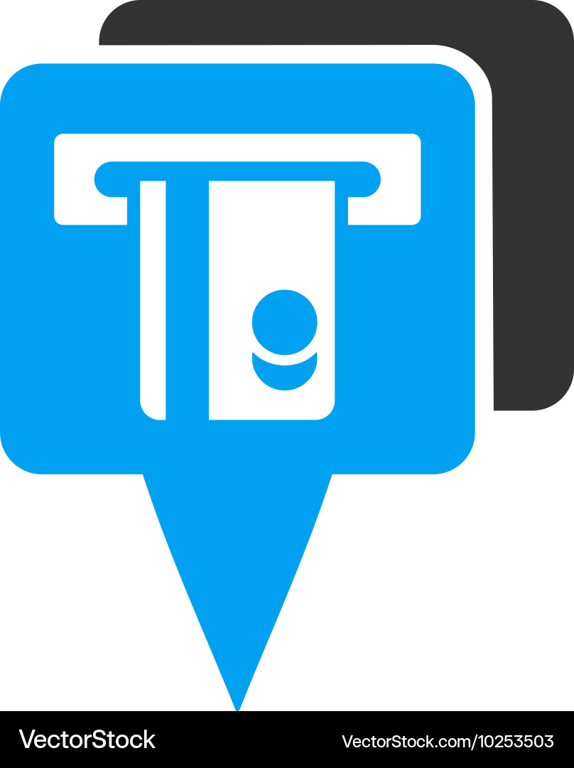 Atm pointers flat icon Vector Image
