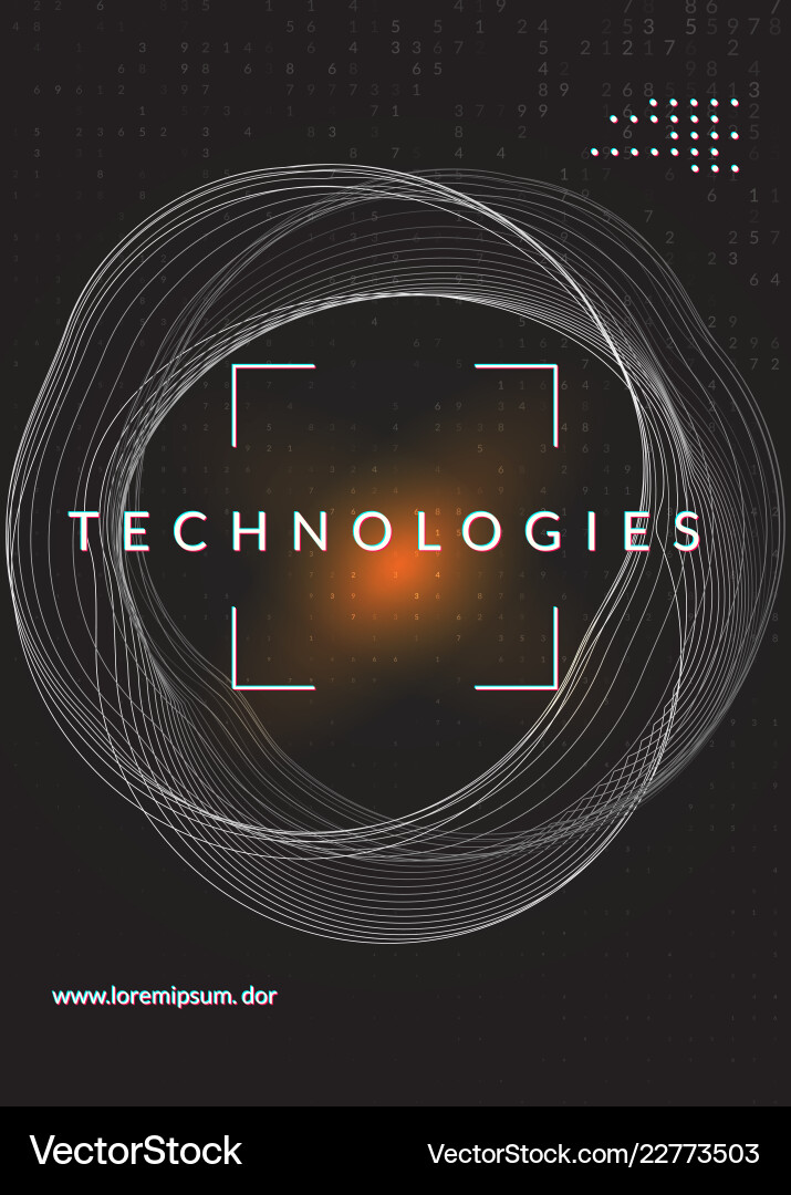 Big data background technology for visualization Big data background technology for visualization Vector Image