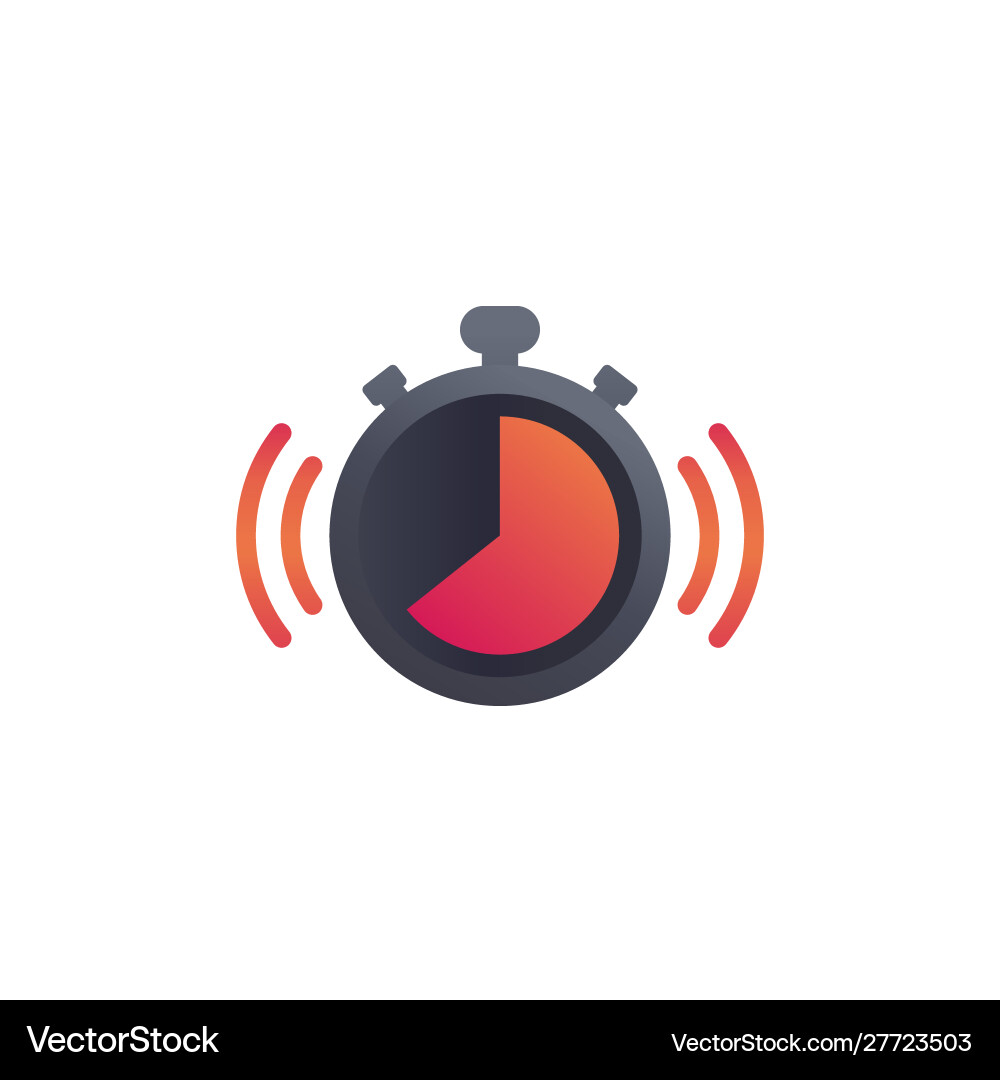 Chronometer countdown icon vector image
