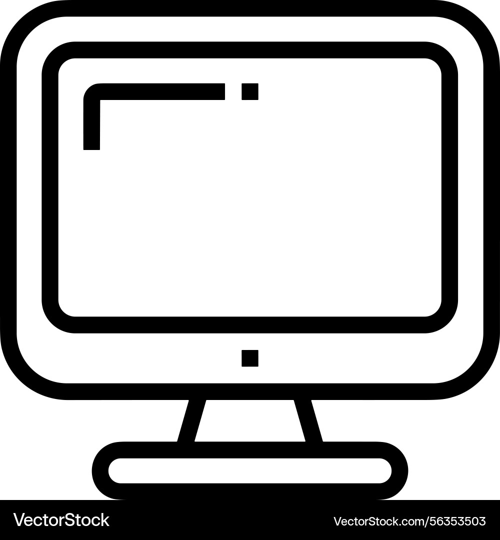 Computer icon symbol image Computer icon symbol image Vector Image
