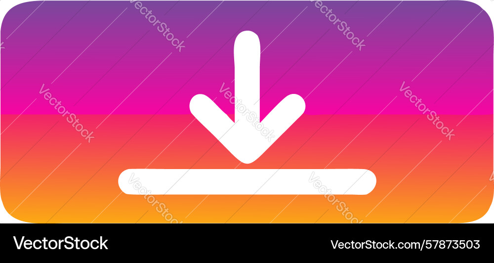 Gradient download button icon design generative ai vector image
